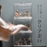 マルチクリアボックス 2個セット 4ステージタイプ / シェルフタイプ ONLS0131 リビング雑貨 W 365 × D 220 × H 275 mm ディスプレイボックス コレクションケース フィギュアケース 新生活