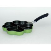 IH対応 しあわせを呼ぶ四葉のフライパン B/グリーン KS-2813 景品 記念品 粗品 ノベルティ 名入れ 御挨拶 ご挨拶
