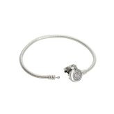 パンドラ PANDORA Moments Sparkling Crown O Snake Chain Braceletアクセサリーブレスレット 599046c01-17 レディースシルバー