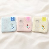 ☆モフレットハンカチ ブルームライブラリー カスミソウ/チューリップ/フリージア【タオルハンカチ ハンカチ プチギフト プレゼント 誕生日 新生活】