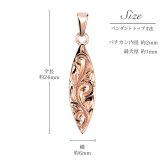 ゴールド ネックレス ハワイアンジュエリー ネックレス ゴールド ピンクゴールド ネックレス 刻印 無料 誕生石入れ可 サーフボード 14K K14ピンクゴールド 14k k14カットあずきチェーン太0.9mm ギフトラッピング可能 プレゼント ハロウィン 【品番：CG-GP121R-CH123】