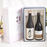 感謝の贈り物ボックス 日本酒萬寿と麦焼酎の贅沢な競演2本セット(八鹿酒造 A.D 麦焼酎 25度(大分県) 日本酒久保田萬寿15度(新潟県)) 720ml×2本