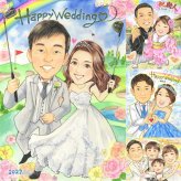 結婚記念日のお祝いに、大切な思い出を似顔絵で残しませんか。 贈り物 似顔絵 ウェルカムボード 手描き プレゼント ギフト 名入れ 結婚記念日 挙式 記念 お祝い ウェルカムボード 友達 同僚 家族 カップル 友人 修正無料 名入れ 下書き確認 一生もの そっくり かわいい サプライズ 宝物 ウェディング 結婚式 一生もの 喜寿祝い イラスト 初任給 ハロウィン メモリアル 披露宴 白寿祝い 感動
