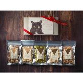 贅沢おつまみ5種類セット/猫ラッピングギフト プレゼント 誕生日 母の日 父の日 敬老の日 ご挨拶 お中元  御祝 御礼 祝 寿 結婚祝 御中元 御歳暮