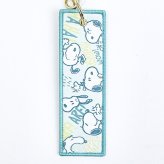 スヌーピー 織りキーホルダー グリーン チラシ Myselect SNOOPY