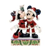 ミッキー&ミニー ヤドリギ 17.1cm クリスマス | ディズニー トラディションズ ジムショア グッズ フィギュア 人形 置物 彫刻 Jim Shore 正規輸入品