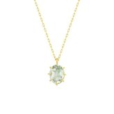 【無料ラッピング】  ヨンドシー 4℃ EAU DOUCE４℃ Summer Collection K18イエローゴールド ネックレス クォーツ グリーンアメシスト  ブランド 正規品 新品 ギフト プレゼント 人気 おすすめ 誕生日 記念日 クリスマス 送料無料