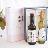 感謝の贈り物ボックス プレミアムな長期熟成麦焼酎と国産ワインセット(ミュゼドゥヴァン 善光寺竜眼白ワインやや辛口(長野県) 720ml夢のひととき長期貯蔵5年熟成麦焼酎(大分県)720ml