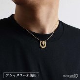 馬蹄クロスネックレス ハワイアンネックレス ペンダントネックレス ゴールドネックレス スクリューチェーン 細身 小ぶり キラキラ ラグジュアリー 高級感 ショート 男女兼用 レディース 女性