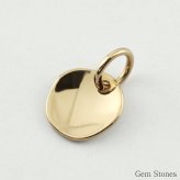 18金製 無垢  チェーン付け替え可能/K18トップのみ販売 不揃いなコイン 鏡面 着けっぱなし ゴールド チャーム ゴールド 記念日 誕生日 金貨 petit