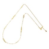k18 ネックレス 35cm ～ 18金 ネックレス レディース スクエア型 パーツ入り 短い 短め K18ネックレス 最長 45cm スライド式長さ調節可 約10cm短くできるアジャスター 長さ 最短 35cm チョーカー 18k ペタルチェーン ネックレス 18金 ゴールド チェーン 35cm 38cm 40cm 42cm