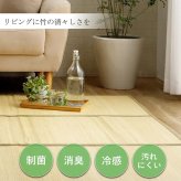 夏ラグ 夏用カーペット バンブー 竹 ラグ カーペット 裏地付き 天然素材 丈夫 抗菌防臭 消臭 お手入れ お掃除 簡単 冷感 冷たい 夏 ひんやり 約180×180cm