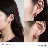 ステンレス 定番 フープピアス 不規則 カット シンプルピアス ゴールド 幅2.5mm 5サイズ プチプラ メタル 小さめ 細身 幾何学模様 セカンド キラキラ 両耳2点 レディース 女性 イヤリング 金属アレルギー対応