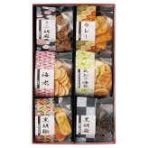 お歳暮・冬ギフト お煎餅6種詰合せ あられ煎 (AS-01) ※送料無料(北海道・沖縄・離島への配送不可)