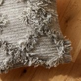 ベッド 寝具 クッションカバー 45×45cm ウール モロッカン かわいい オシャレ 綿 ベニワレン 韓国 北欧 グレー 正方形 カバー 座布団カバー