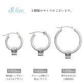 ハワイアンジュエリー フープピアス ピアス ホワイトゴールド ピアス 外径20mm クロッシングピアス スクロールチューブ 大ぶり ゴールド 揺れる 片耳(1個)購入可 K14 14KPM2053 彼女 妻 女性 レディース プレゼント ハロウィン 【品番：GE233W】