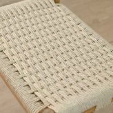 ダイニング家具 スツール 収納 木製 チーク 無垢材 ペーパーコード 和モダン モダン おしゃれ バリ家具 リビング 玄関 ダイニングチェア 椅子 ジャパンディ ベンチ ナチュラル ラタンチェア シンプル アジアン