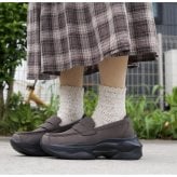 kitson スニーファー レディース 厚底 スニーカー ローファー 軽量 4E相当 幅広 ウエッジソール PU ヌバック風 脚長効果 通勤 通学 誕生日 結婚記念日 母 妻 祖母 娘 父 夫 祖父 息子 友達 親戚 兄弟 父の日 母の日 クリスマス ホワイトデー 卒業 入学 バレンタインデー ラッピング ギフト