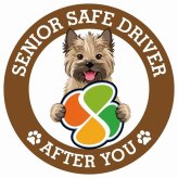 カーサイン 高齢者マーク SENIOR SAFE DRIVER ケアーンテリア ステッカー シール 直径13cm 肉球 日本製 車