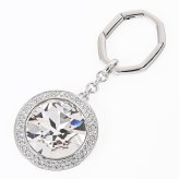スワロフスキー SWAROVSKI キーリング キーホルダー Una Angelic ラウンドカット レディース クリア 5763032 バッグチャーム 母の日 即日発送【スペシャルラッピング660円(別売り)】 成人祝い