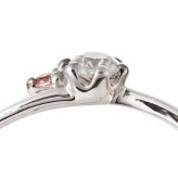 ダイヤモンド リング 指輪 プラチナ Pt950 合計0.06ct ピンクダイヤ入り ダイヤリング 12号 鑑別カード付き アクセサリー ジュエリー ギフト プレゼント 結婚記念日 贈り物