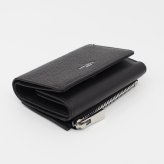 モンテスピガ　monte SPIGA　三つ折り財布　コンパクト財布　MOSMSP501DBR　ダークブラウン　濃茶　シュリンクレザー　牛革　トライフォード ウォレット