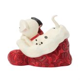 101匹わんちゃん サンタハット 8cm クリスマス | ディズニー トラディションズ ジムショア グッズ フィギュア 人形 置物 彫刻 Jim Shore 正規輸入品