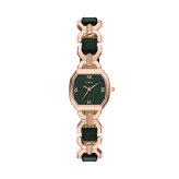 フォッシル FOSSIL 腕時計 レディース HARLOW アナログ グリーンレザー＆ローズゴールドトーン ステンレススチールウォッチ ES5498【2026 新作】