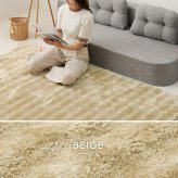 ラグ カーペット ポコポコシャギー メルア 約120×180cm ダイニング ふわふわ 模様替え くすみカラー おしゃれ かわいい 滑り止め加工 ダイニングマット 防音 新生活 オールシーズン