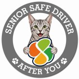 カーサイン 高齢者マーク SENIOR SAFE DRIVER エジプシャンマウ マグネット 強力 直径13cm 肉球 日本製 車 ステッカー