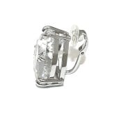 スワロフスキー swarovski イヤリング シングルイヤリング クリップ 片耳用 Mesmera トライアングルカット 5600752 メスメラ アクセサリー レディース シルバー+ホワイト 海外正規品