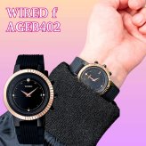 WIRED f(ワイアード エフ)  AGEB401,402  TOKYO GIRL MIX Bluetooth シリコンバンド カラー(ブラック,ホワイト )  生産終了 稀少 10代から20代向け かわいさとクールさを兼ね備えたデイリーウォッチ。