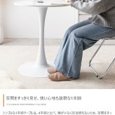 カフェテーブルセット 机 ダイニング デスク チューリップ 折り畳みクリアチェア 椅子 2点 円形 丸型 食卓 一人暮らし 白 リビング コンパクト ホワイト テレワーク 大人女子 韓国インテリア 北欧 おりたたみ 新生活