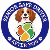 カーサイン 高齢者マーク SENIOR SAFE DRIVER コーイケルホーンディエ ステッカー シール 直径13cm 肉球 日本製 車