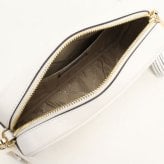 マイケルコース MICHAEL KORS ショルダーバッグ 32F7GGNM8L 085 JET SET 斜め掛け レザー ホワイト OPTIC WHITE