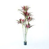 観葉植物 造花 ドラセナ パープル BROWN 全高約180cm 大型 フェイクグリーン 高級 本物そっくり リアル おしゃれ 赤 紫 インテリア 人工観葉植物 アーティフィシャルグリーン モダン オフィス 店舗 ホテル 開店祝い 室内 リビング 玄関 風水 フェイク