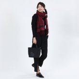 【公式】MARY QUANT マリークヮント デイジーシンプルポケット2 ミニトート [ブラック/グレー] バッグ トートバッグ ミニ 