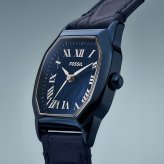 フォッシル FOSSIL 腕時計 レディース HARLOW 三針 ネイビー レザーウォッチ ES5481【2026 新作】