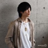 ステンレス ゴールド フェザーネックレス インディアンジュエリー ペンダントネックレス メンズネックレス 18KGP 太角 あずきチェーン 細身 羽根 イーグル 精巧 立体的 かっこいい 男性 金属アレルギー対応