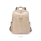 リュック レディース きれいめ 通販 ビジネスリュック スクエア型 ａ４サイズ対応 おしゃれ 大人きれいめ PUレザー デイパック シンプル無地 バックパック リュックサック 合皮バッグ 旅行トラベル 通学 通勤オフィスバッグ フェイクレザー