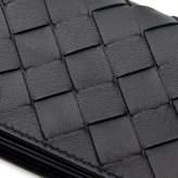 ボッテガヴェネタ BOTTEGA VENETA カードケース 名刺入れ メンズ レディース イントレチャート 本革 レザー ブラック 黒 スナップボタン ビジネスカードケース 667141 V3UH2 8425