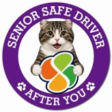 カーサイン 高齢者マーク SENIOR SAFE DRIVER キンカロー マグネット 強力 直径13cm 肉球 日本製 車 ステッカー