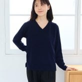 【送料無料】授乳服〈授乳/マタニティ〉Vネックニットトップス