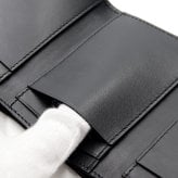 ボッテガヴェネタ BOTTEGA VENETA 三つ折り財布 イントレチャート メンズ レディース ブラック 黒 ミニ財布 小銭入れ付き カード入れ6つ ラムレザー 本革 スナップボタン 609285 V3UH1 8803
