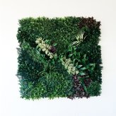 フェイクグリーン 壁掛け 造花 グリーンウォール BROWN 100 HC 幅100x高さ100cm 壁面緑化 屋外 対応 人工観葉植物 アーティフィシャルグリーン グリーンパネル 連結 3枚並べ おしゃれ リアル 屋外用 店舗 オフィス カフェ 壁面装飾