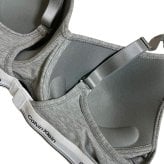 カルバンクライン Calvin Klein(CK) ブラ&ショーツ ブラレット ブラジャー ロゴ 2WAY ノンワイヤー ストラップ アンダーウェア 下着 QP3561O レディース グレー