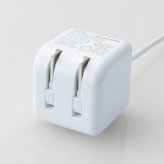 ELECOM（エレコム） MPAACMBC152WH キューブ型AC充電器(スマホ用1.8A) ケーブル長（1.5m） ホワイト