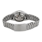セイコー5 腕時計 メンズ 自動巻き ホワイト シルバー SEIKO 5 海外モデル 逆輸入 メタルベルト 曜日 日付 シースルーバック 機械式 レトロ 誕生日 プレゼント ギフト 収納ケース付き 成人 卒業 入学