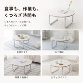 韓国風 カフェテーブル 円形 おしゃれ テーブル ダイニングテーブル 北欧 省スペース 白 かわいい 一人暮らし 女子部屋 丸テーブル 丸い シルバー コーヒーテーブル 1脚 1本足 カフェテーブル モルセラ 2サイズ ホワイト 幅80cm 幅60cm