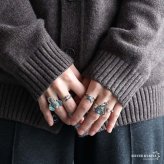 6点セット リング 指輪 セットリング インディアンリング ターコイズリング ボヘミアンリング シルバー 水色 個性的 象 アロー 矢 ネイティブアメリカン レディース 女性